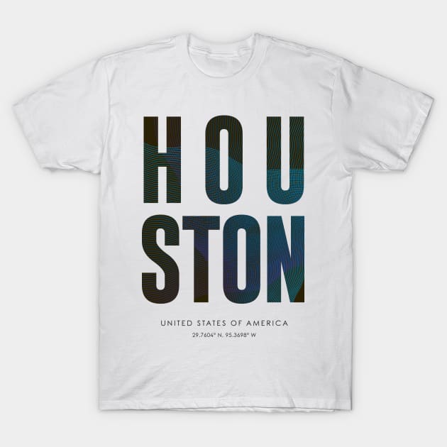 Houston City typography T-Shirt by StudioGrafiikka